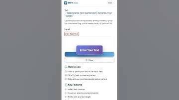 Backwards Text Generator | Reverse Your Words for FREE #Shorts