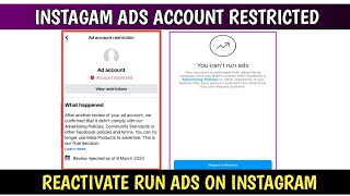 Your account is restricted from advertising | Promotion are disabled you can't run ads 2023