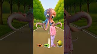 She Jump On New Monster Pacman To Zombie Lizard  Octopus Vs Big Pacman shorts youtubeshorts