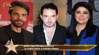 Así es cómo Victoria Ruffo le  la competencia a Eugenio Derbez