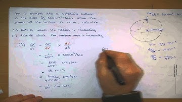Leaving Cert Maths - Rates of Change Example