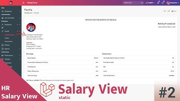 Create salary view detail page HR Laravel 8 | System Management