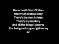 Shakira undernealth your clothes lyrics