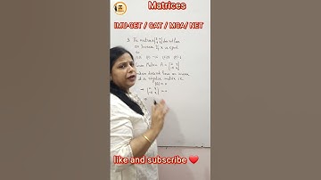 Matrices #matrix #cat #cds #imucet #mca #reels #reelsviral #reelsindia #shortsfeed #ssc #net #shorts