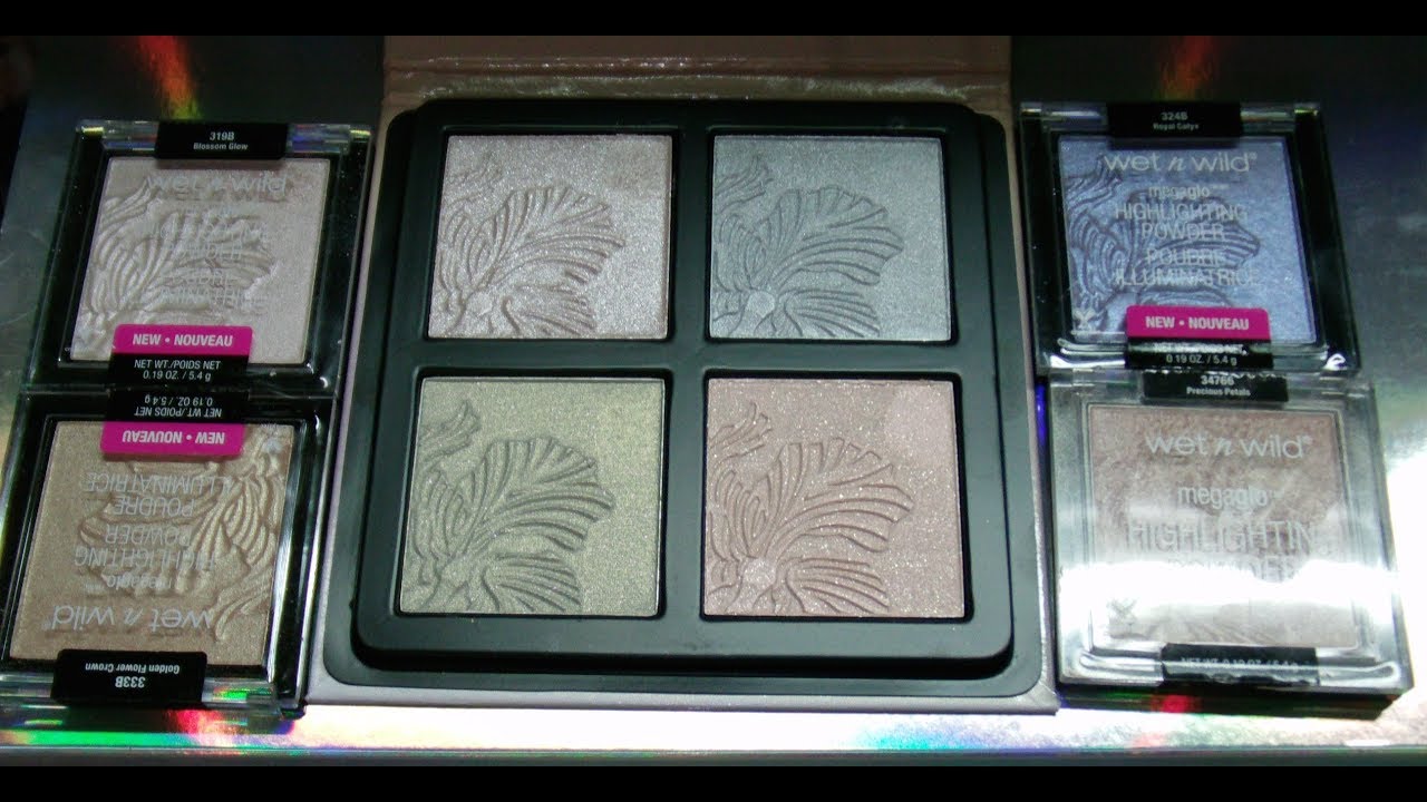 Wet n Wild Megaglo Highlighting palette swatches & comparisons