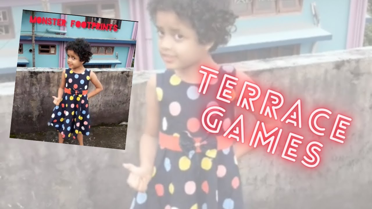 Monster footprints ||Terrace games ||Feet games||Outdoor games for kids