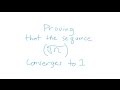 The nth root of n converges to 1