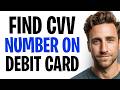 How to Find CVV2 Number on Debit Card (2026) ✅