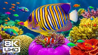CALM UNDERSEA WONDERS 8K ULTRA HD – Tropical Fish & Soft Sleep Music screenshot 5
