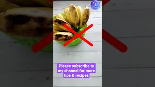 How to keep Bananas  fresh (Raw ) for a long time #shorts