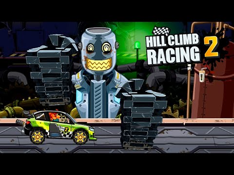 Видео: Лоскутный ЗАВОД новая КАРТА с Роботом в Hill Climb Racing 2 прохождение игры 2D гонки на андроид