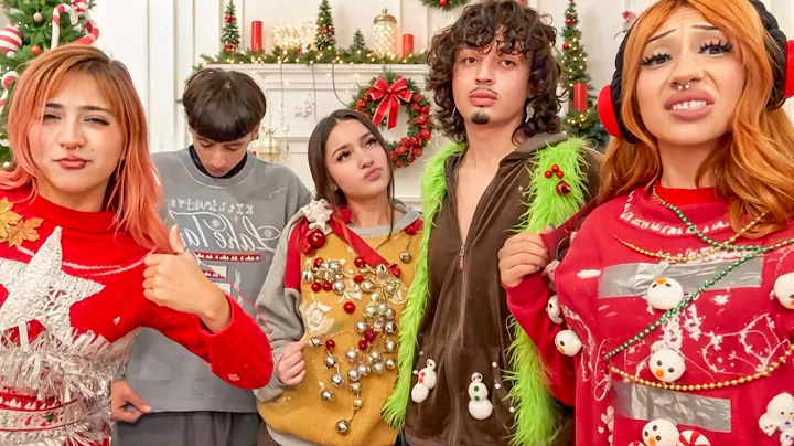 WE MADE EACH OTHER UGLY CHRISTMAS SWEATERS 