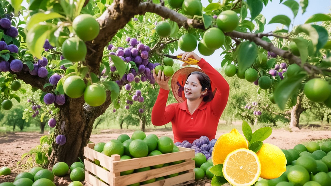 Harvesting 1000+Kg Lemon Of The Rainforest Go to Market Sell Before Storm Season Arrives
