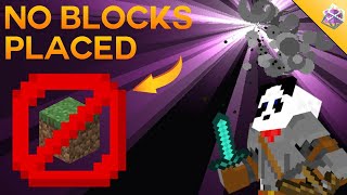 Today, I Beat Minecraft Without Placing any Blocks [perfectly cut]