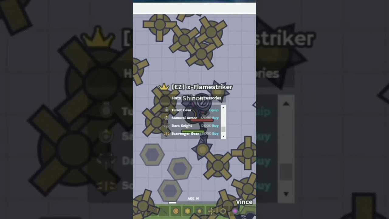 Perfect stacked instakill in Moomoo.io