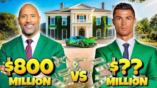 Famous comparison between Cristiano Ronaldo and Dwayne “The Rock” | Net Worth