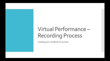 Create a Virtual Ensemble - Complete Process from Start to Finish - Part 4: Recording Process
