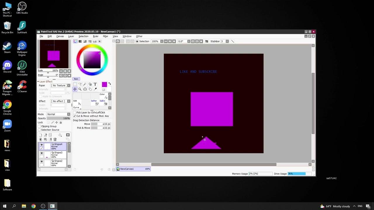 TOP PaintToolSAI 2 download for free does not require installation! YouTube