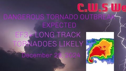 DANGEROUS TORNADO OUTBREAK December 28, 2024 PRE-COVERAGE Video
