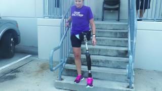 Dana, Hip Disarticulate: Learning How To Walk, Climb Up/Down Stairs and Ramps Dana, Hip Disarticulate: Learning How To Walk, Climb Up/Down Stairs and Ramps
