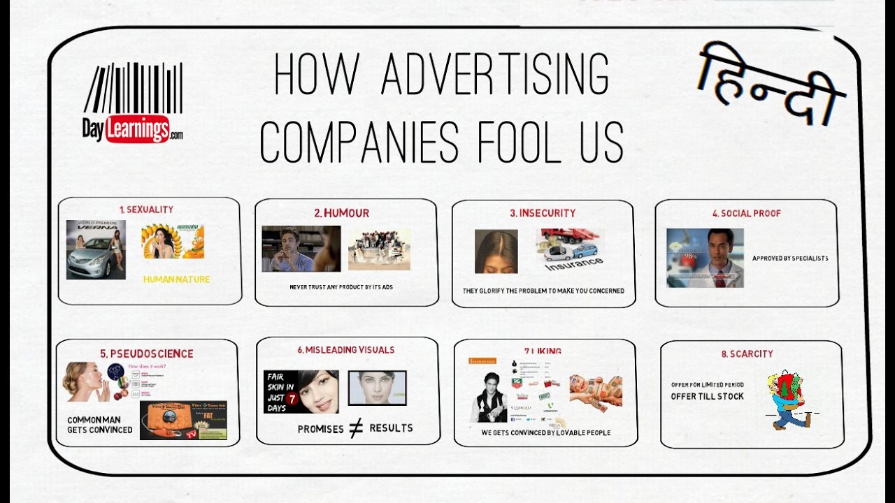 How Advertisements Fool Us [HINDI] 8 Clever Tricks Used in Advertising ...