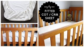 Join me in this step-by-step sewing tutorial and learn to make a super simple fitted (elasticated) sheet for your baby