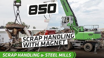 SENNEBOGEN 850 Mobile - scrap handling at Sadoff Metals, USA