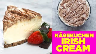 Käsekuchen Mit Irish-Cream-Likör Alkohol Und Kuchen