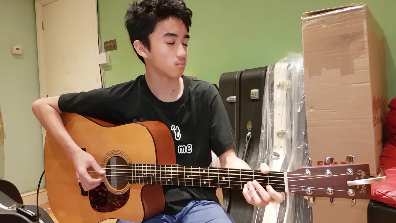 Martin DC-16 GTE (plugged to Tanglewood T3 amp)