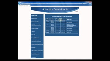 MEA ProviderView Search Submissions