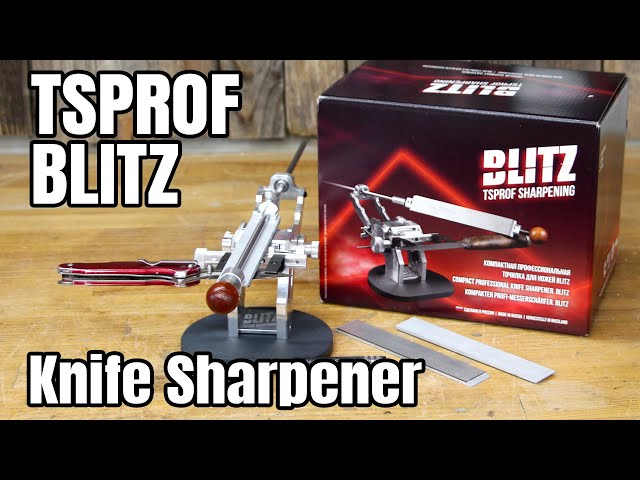  TSPROF - Blitz Pro Knife Sharpener, High Precision Knife  Sharpening Kit, Compact and Lightweight Sharpening Kit for Kitchen and EDC  Knives, Professional Knife Blade Sharpener: Home & Kitchen