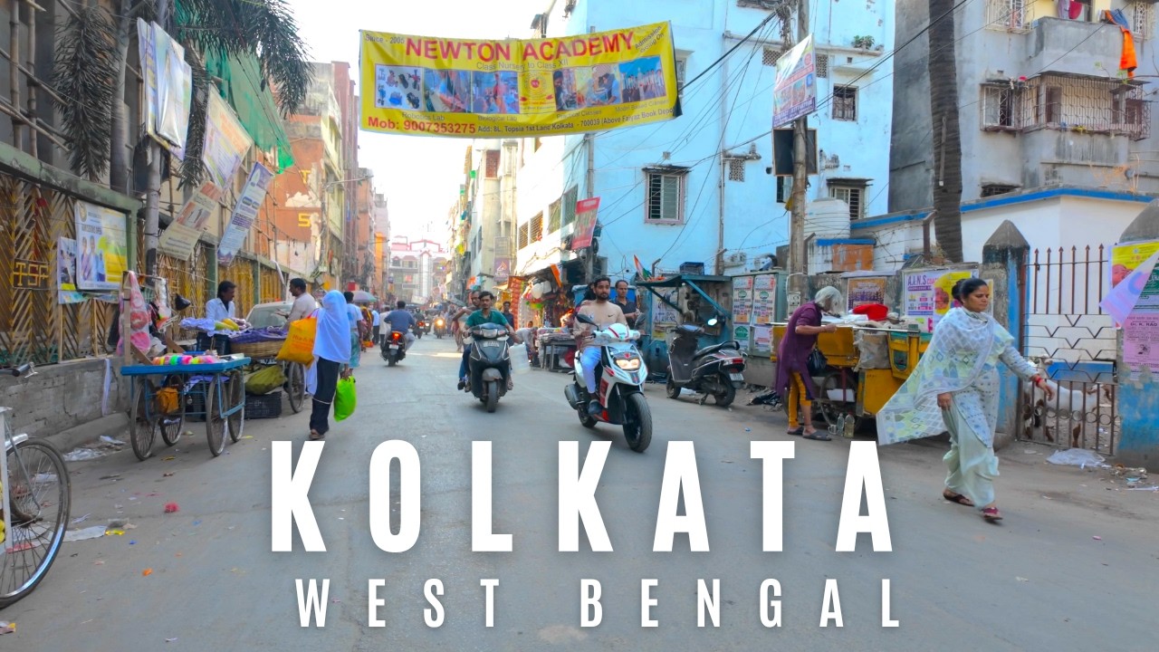 【India Walk 4K】Topsia, Kolkata, West Bengal – Local Streets & Urban Life | 2025