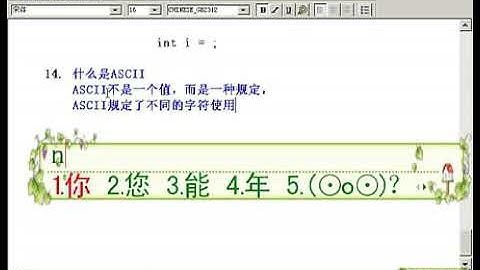 30 什么是ASCII & 字符的存储