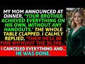 She Secretly Funded Her Brother’s “Self-Made” Business… Then Exposed Him at Dinner