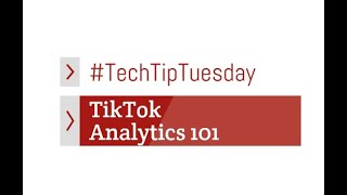 Tiktok Analytics 101