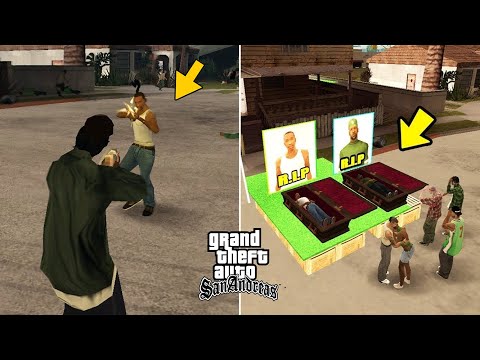 What happens if Ryder kills CJ, Sweet of GTA San Andreas? (End of Grove Street)