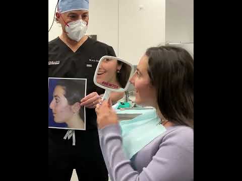 Video thumbnail: Rhinoplasty Reveal 1 Week Post Op: "That's Really Good!" – Before and After | Dr. Anthony Corrado · Dr. Anthony Corrado