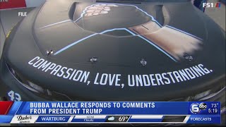 Trump lashes out at NASCAR, Bubba Wallace over flag, rope