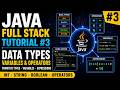 Java Data Types, Variables, Operators | Java Full Stack Tutorial #3
