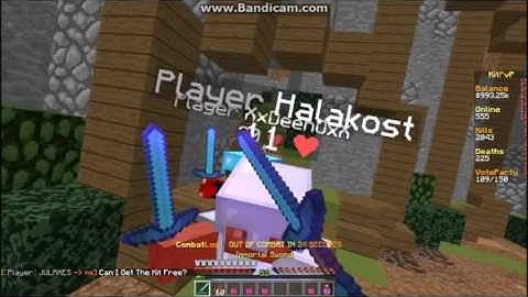 Halakost Kill Aura + b hops + anti kb Kit PvP Jartex Network
