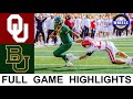 #8 Oklahoma vs #13 Baylor Highlights | College Football Week 11 | 2021 College Football Highlights