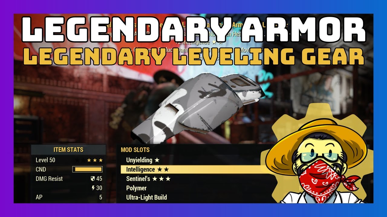 Fallout 76 - Crafting Legendary Armor & Leveling Gear