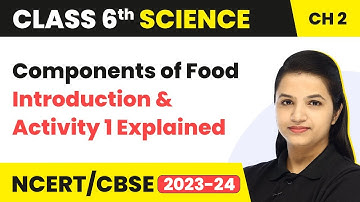 Class 6 Science Chapter 2 | Components of Food - Introduction and Activity 1 Explained