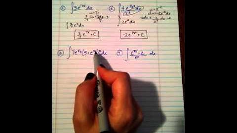 Integrals with Exponential Functions Part 1