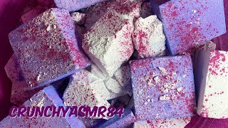 16 Purple and White Gym Chalk Crush | Sleep Aid | ASMR | Oddly Satisfying
