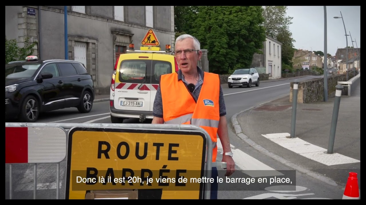 En intervention avec les agents des routes du Département
