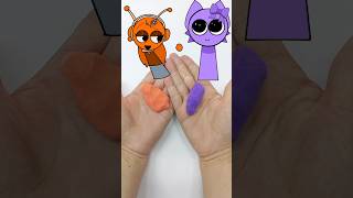Orange + Purple = ? 🧡💜 Color Mixing Magic #Shorts #satisfying