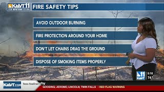 Fire danger increasing as we head into midweek