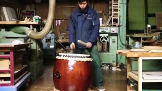 太鼓   みつ様 和太鼓はじめました。基礎打ち③二つ打ち - YouTube