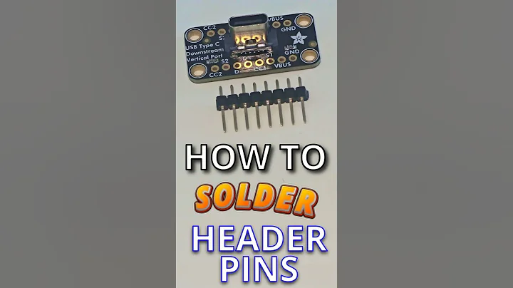 HOW TO Solder Header Pins On To A PCB